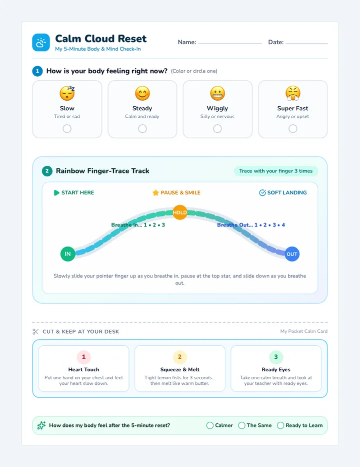 Breathe Badge Worksheet