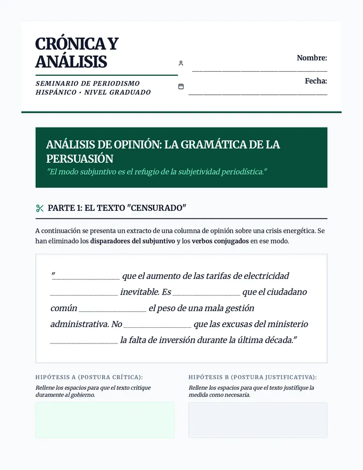 Editorial Analysis Task