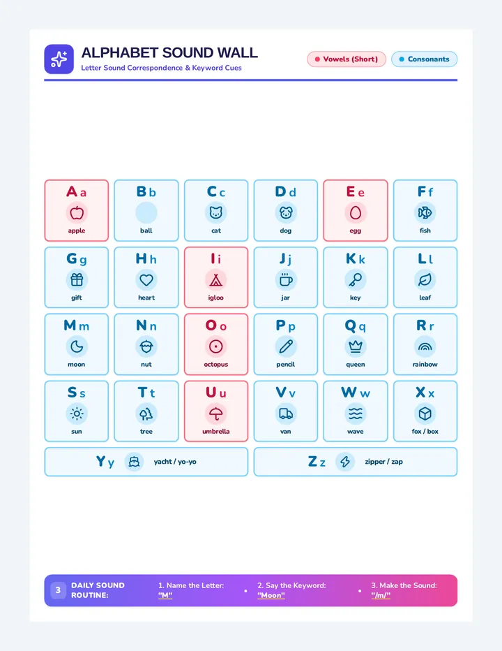 Alphabet Sound Anchor Posters