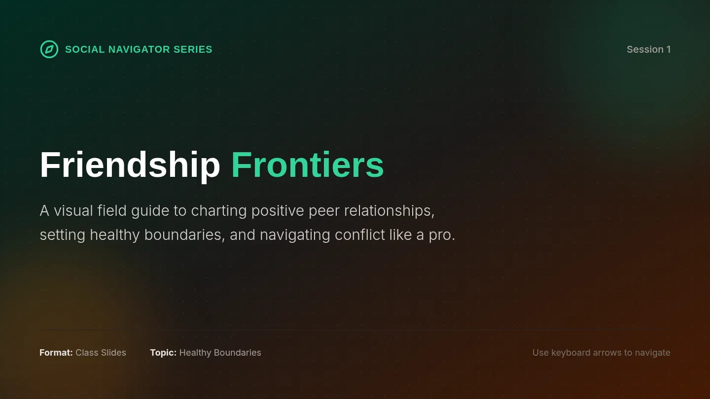 Friendship Radar Slides