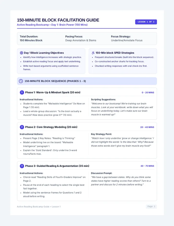 Brain Power Teacher Guide