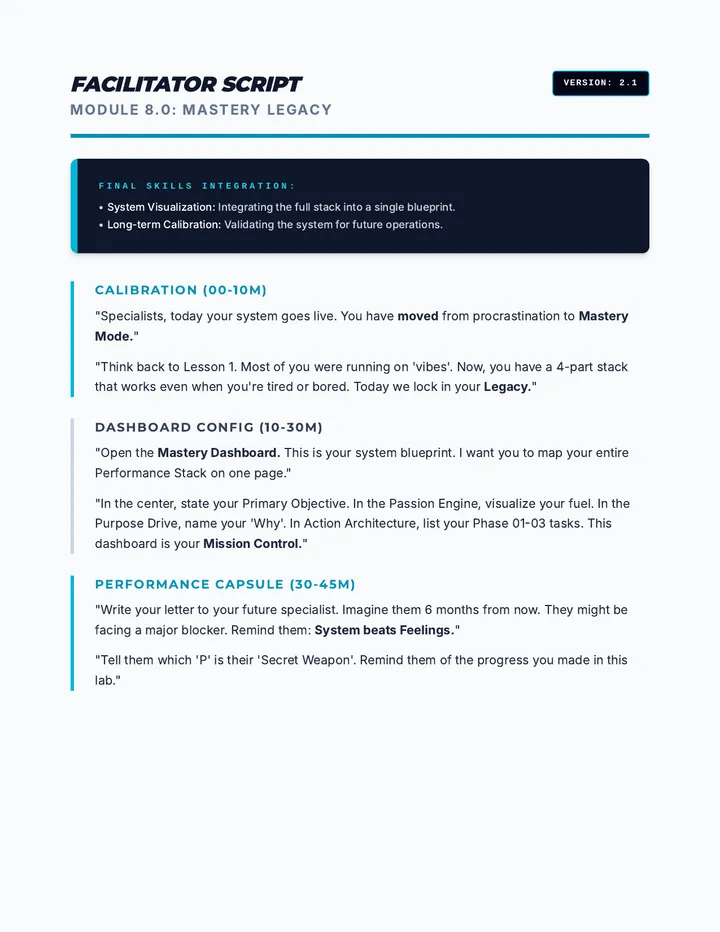 Mastery Script Lesson 8