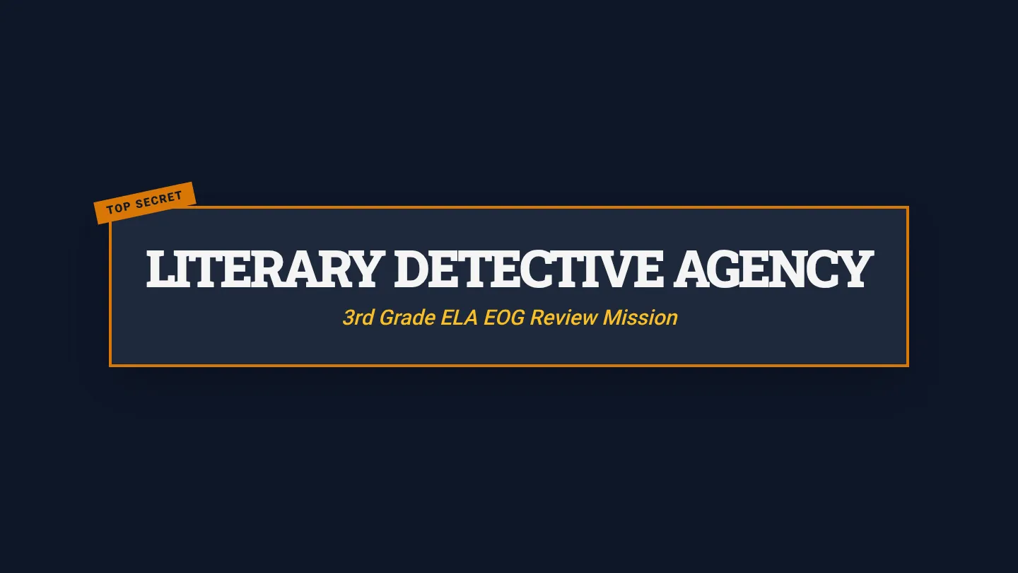 Literary Detective Slides Presentation