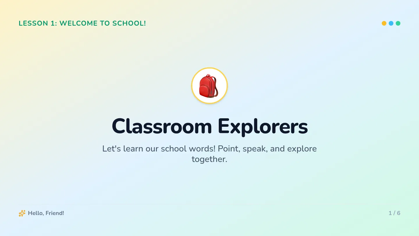 Classroom Explorers Slides
