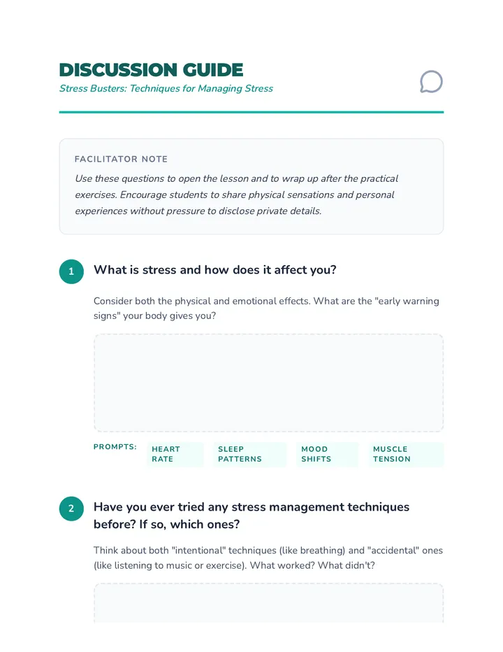 Discussion Questions Guide