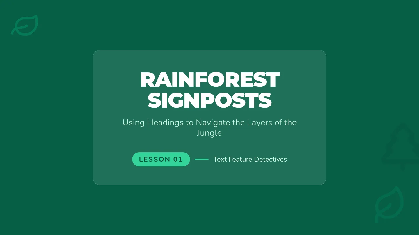 Rainforest Headings Slides