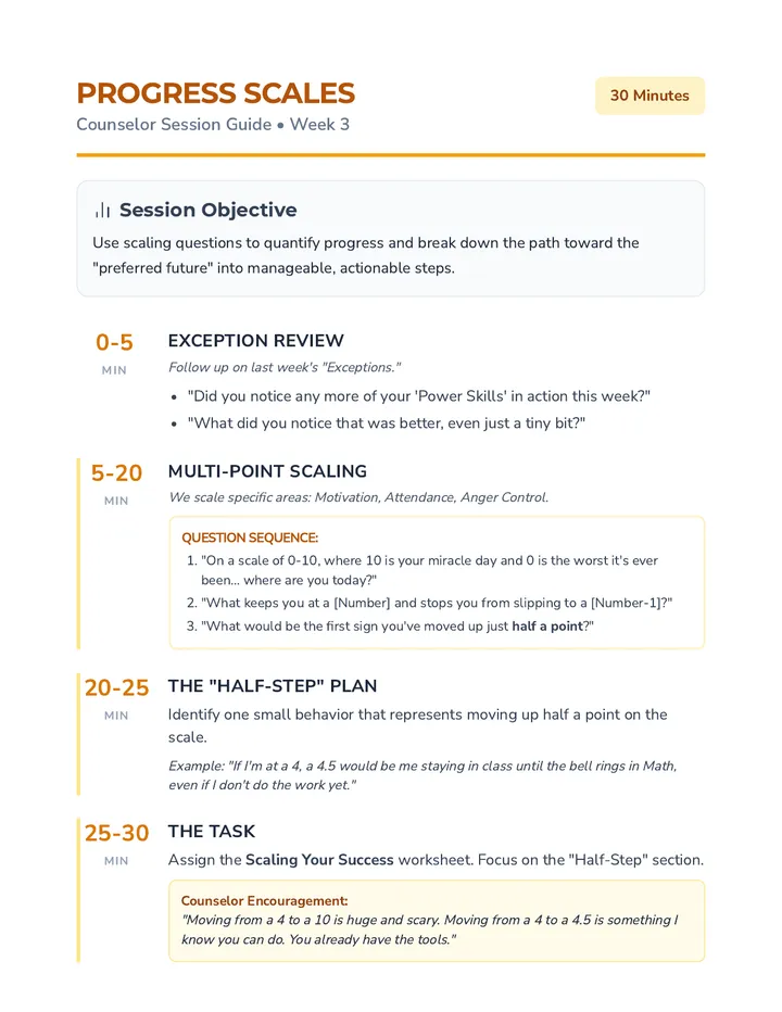 Session Three Counselor Guide
