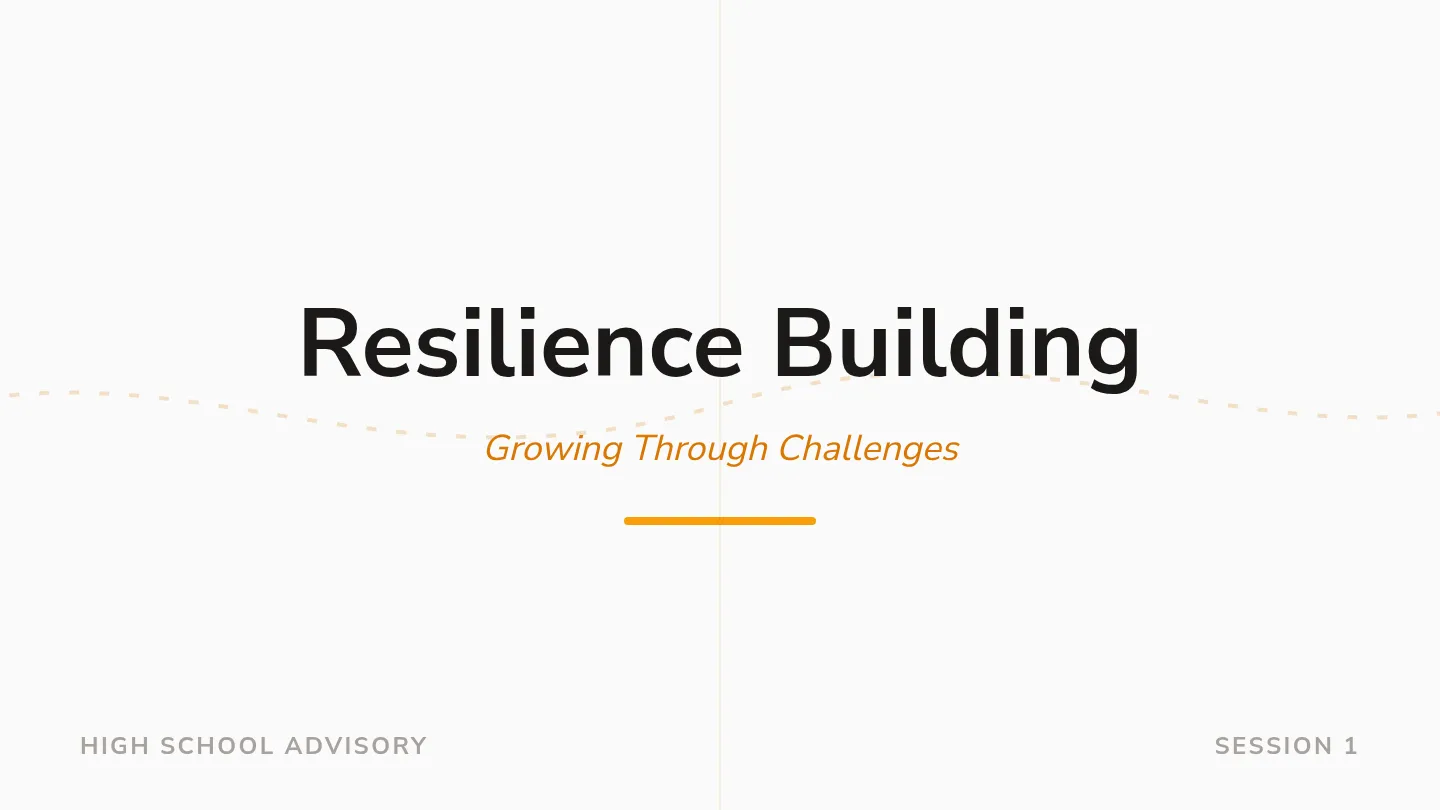 Resilience Building Slide Deck