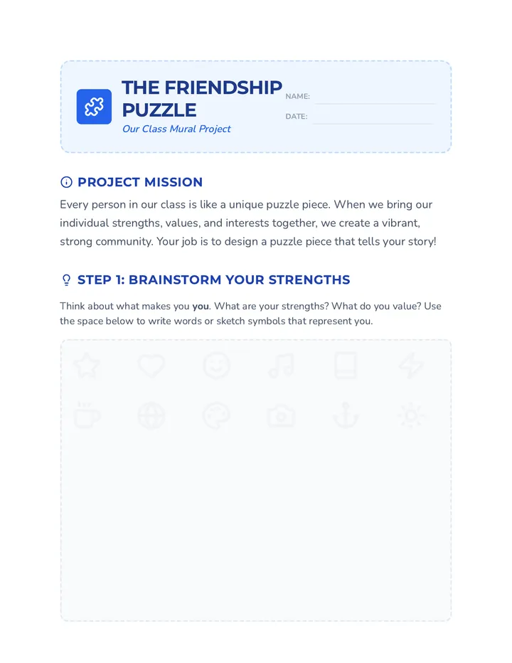 Friendship Puzzle Project Guide