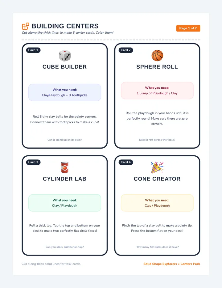Building Challenge Cards