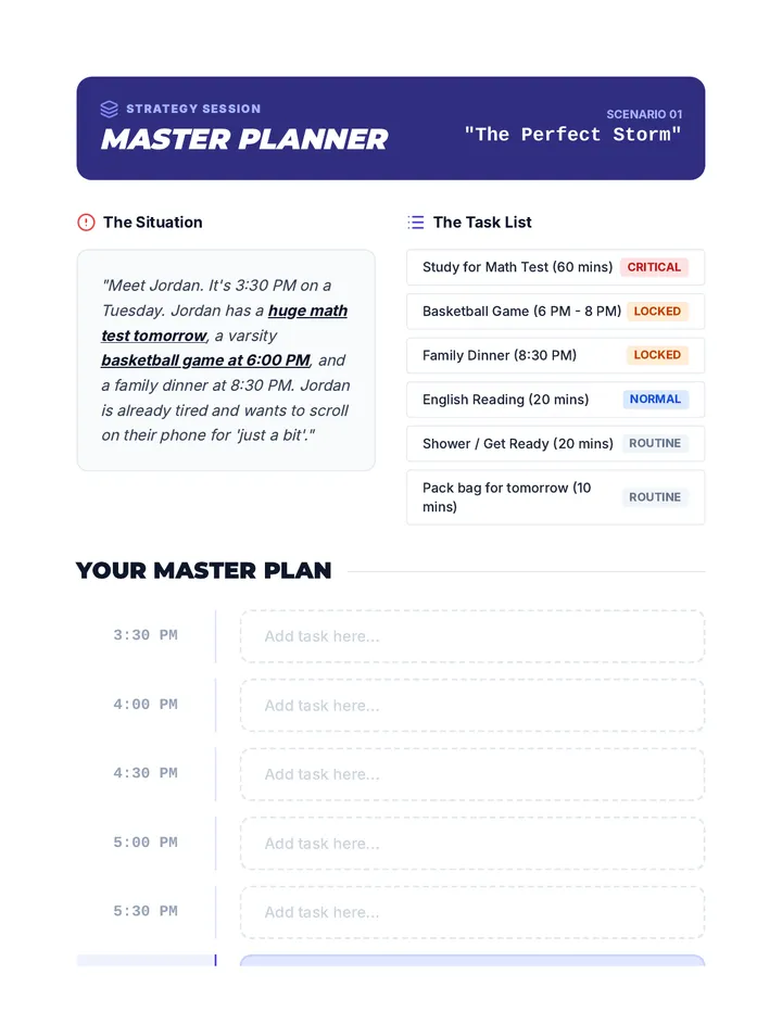 Master Planner Activity