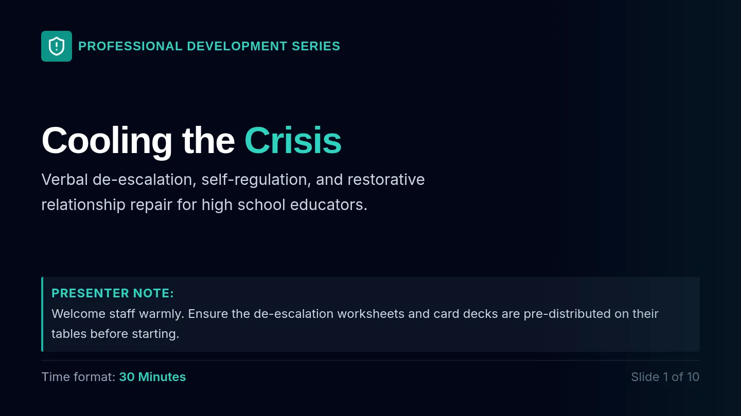 Cooling the Crisis Slides