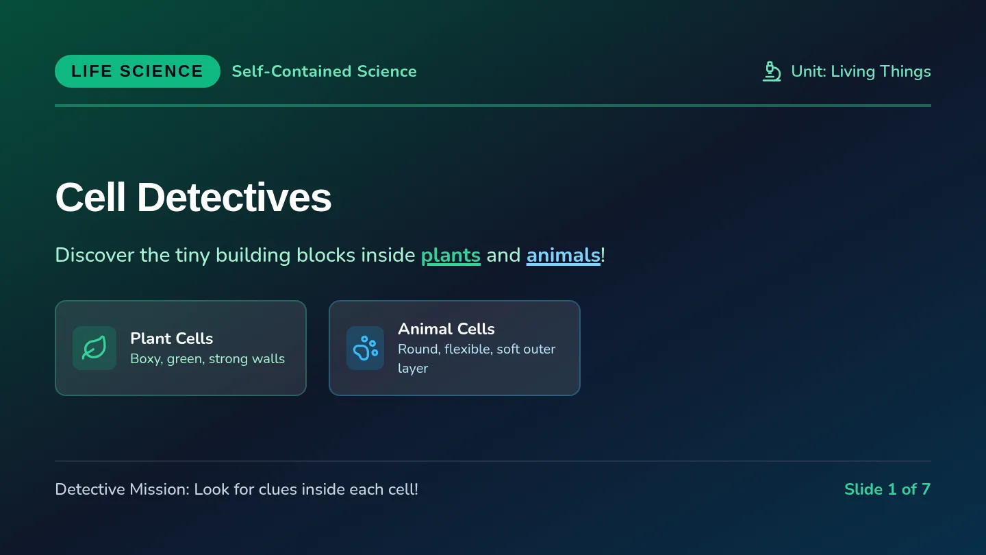 Cell Detectives Slides