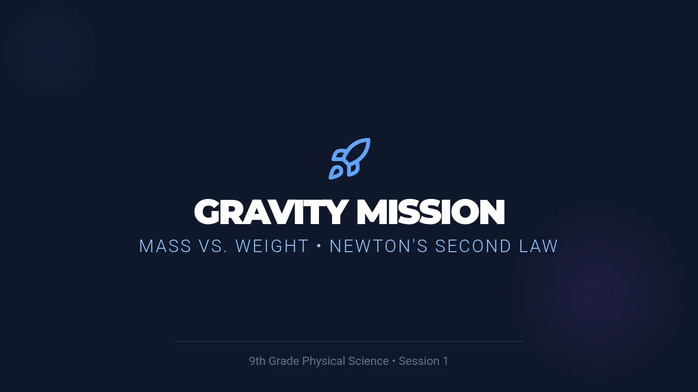 Gravity Mission Slides