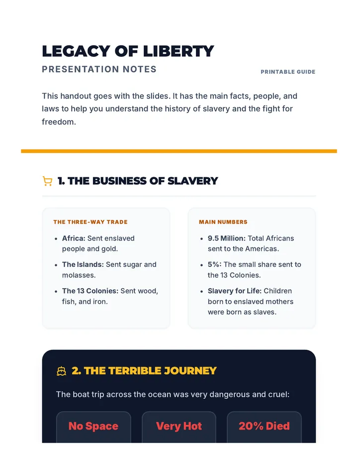 Legacy Briefing Notes Handout