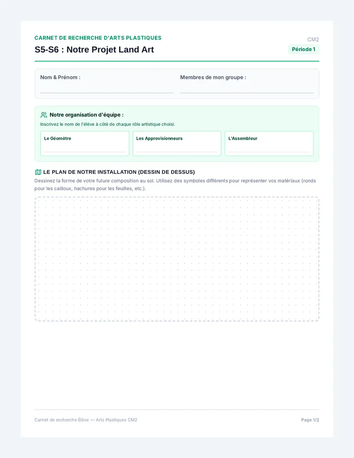 Carnet de Recherche S5 S7 Élève
