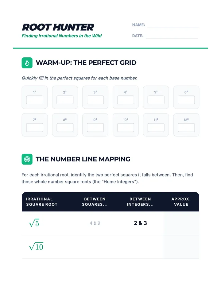 Root Hunter Handout