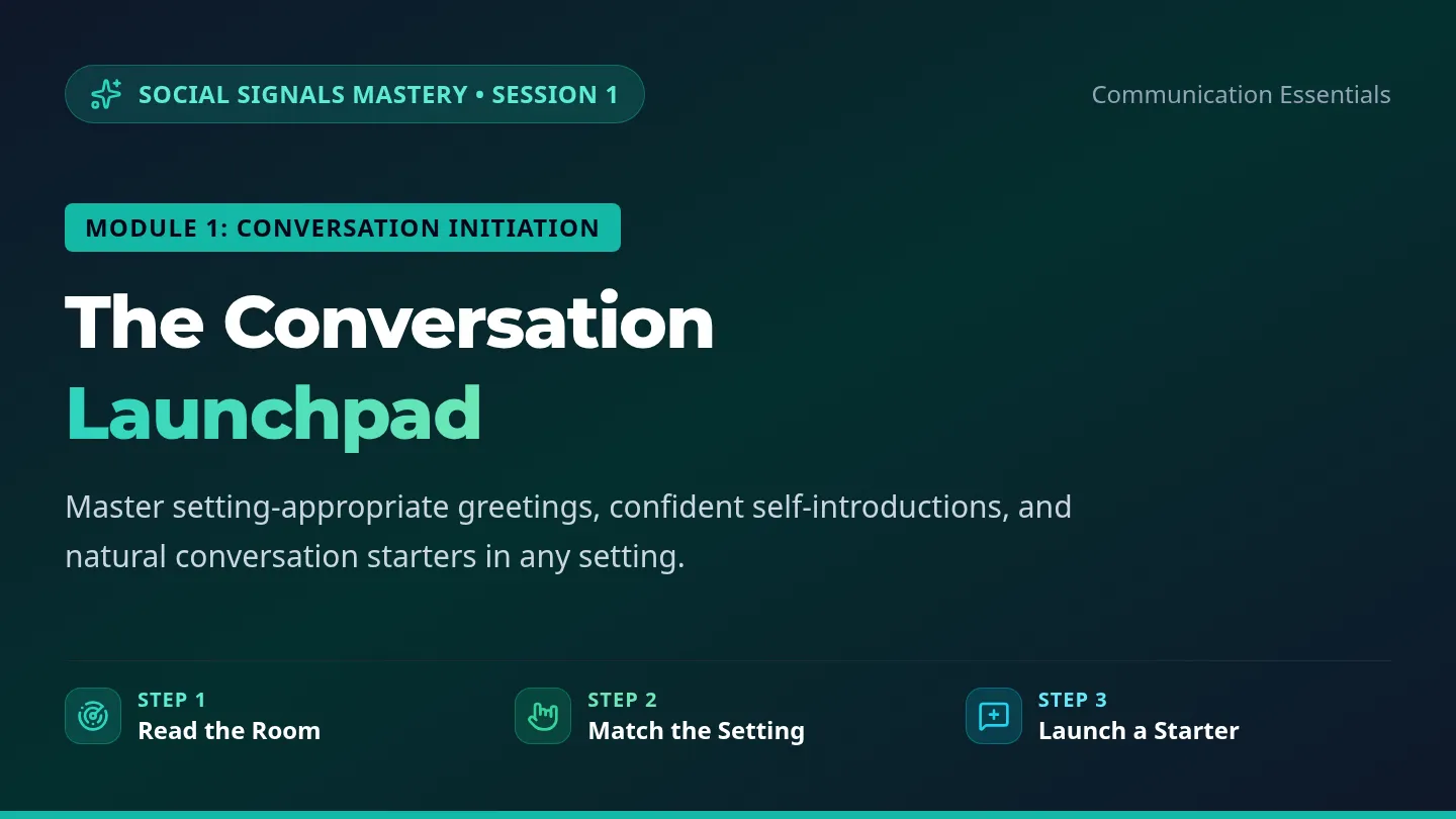 Conversation Launchpad Slides