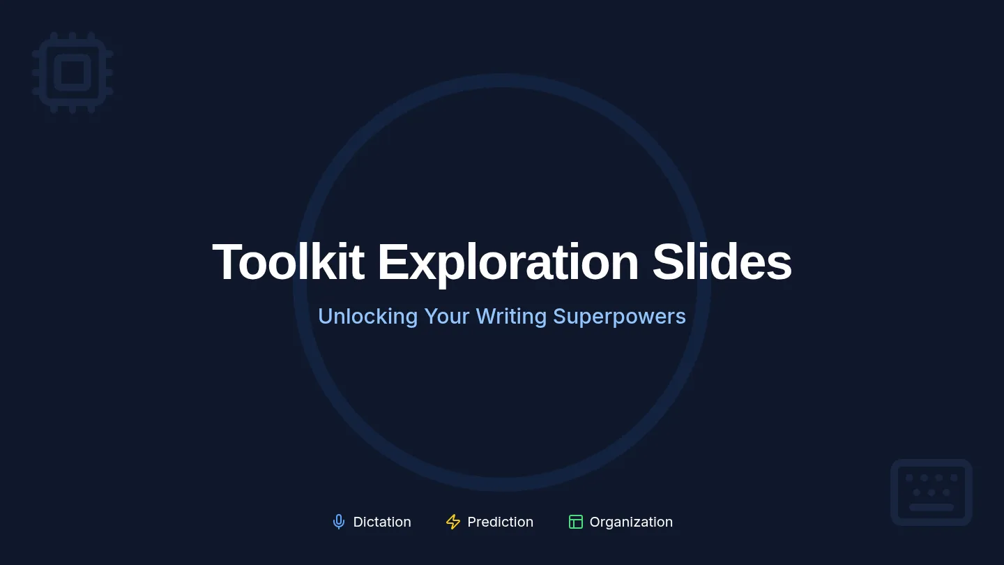 Toolkit Exploration Slides