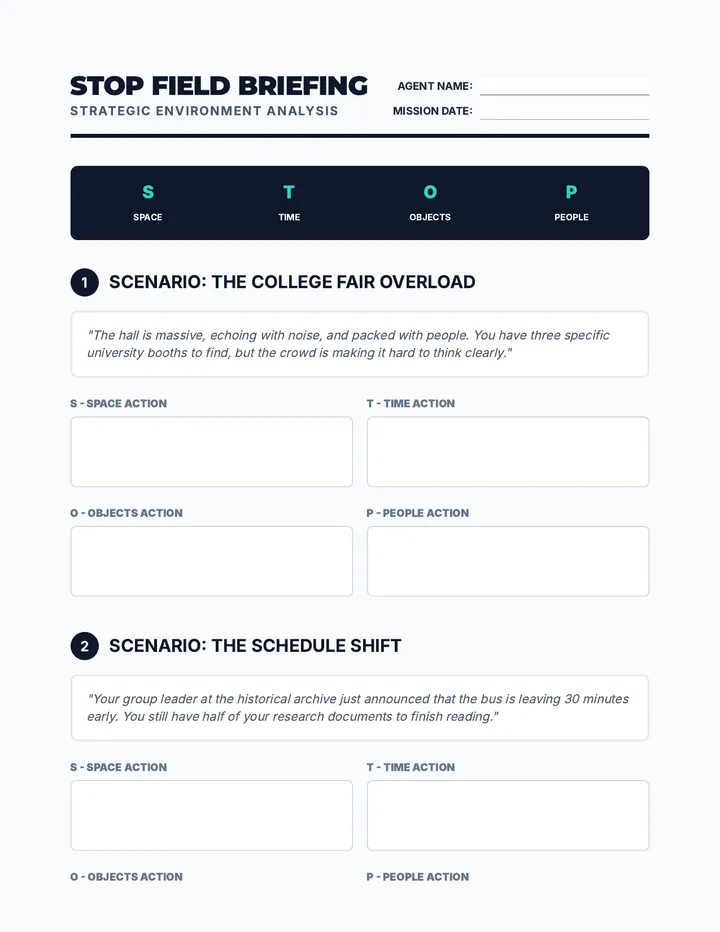Field Briefing Worksheet