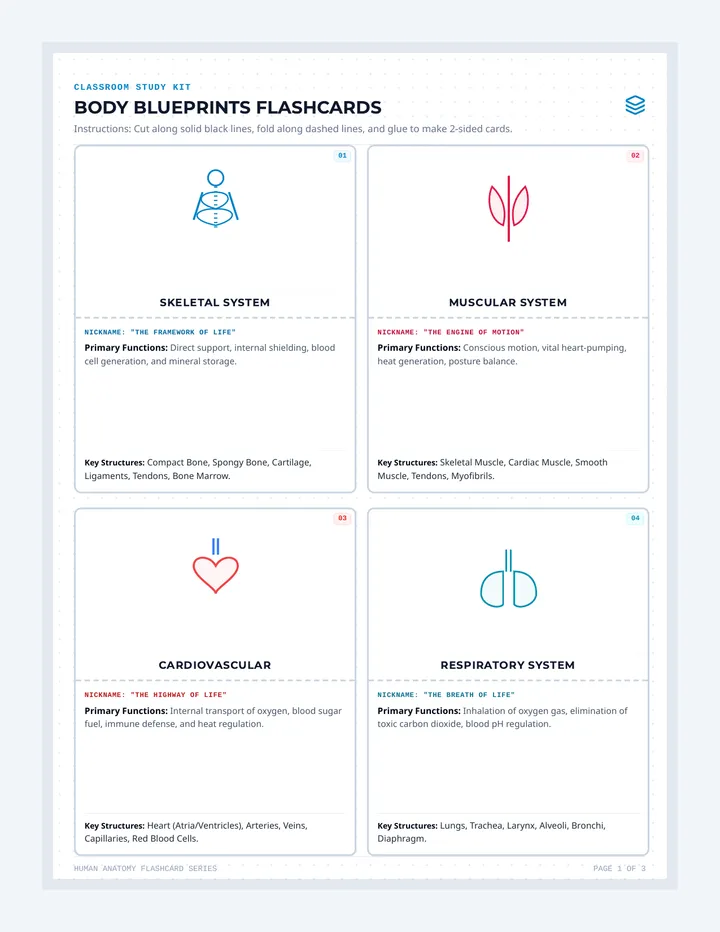Body Blueprints Flashcards