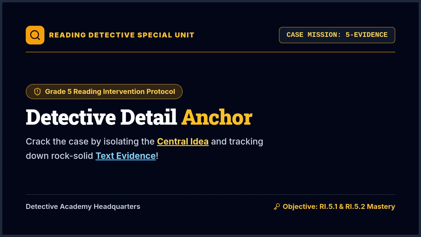 Detective Detail Slide Deck