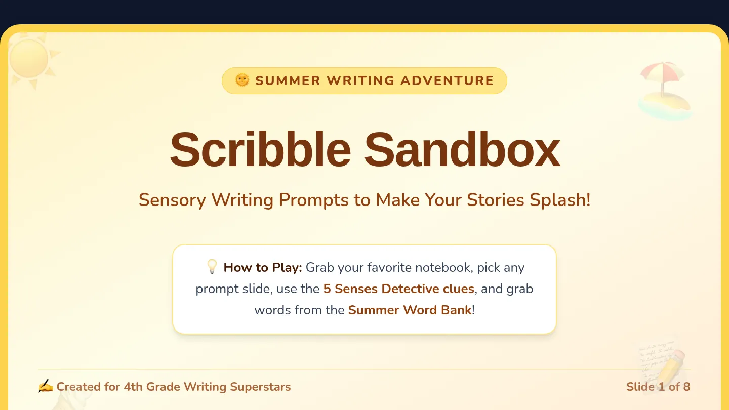 Scribble Sandbox Slides