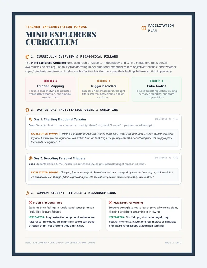 Mind Explorers Teacher Guide