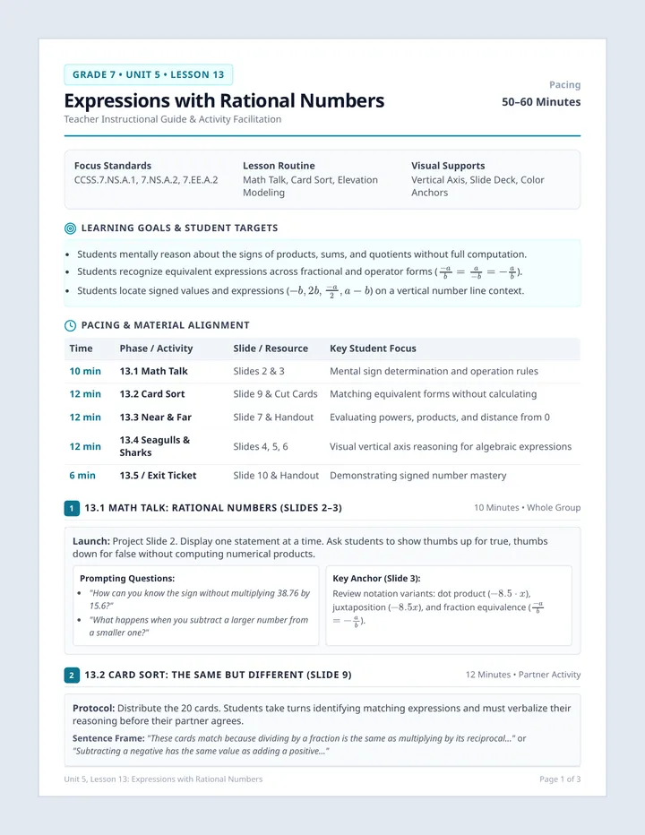 Signed Expressions Lesson Plan