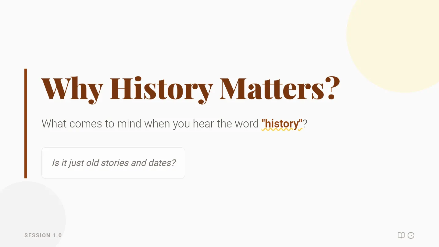 Why History Matters Slides