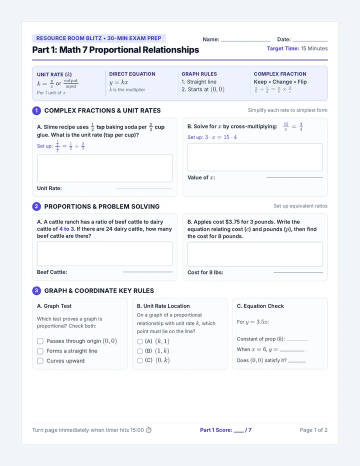 Exam Blitz Student Workbook