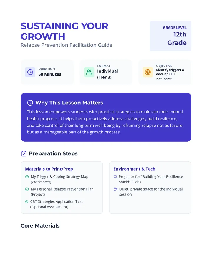 Sustaining Your Growth Guide