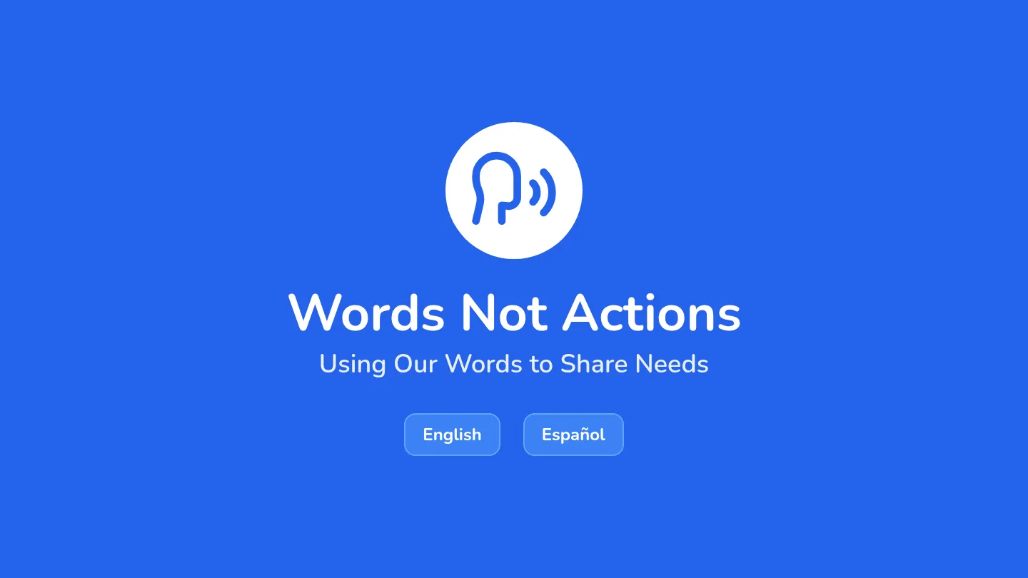 Words Not Actions Slides