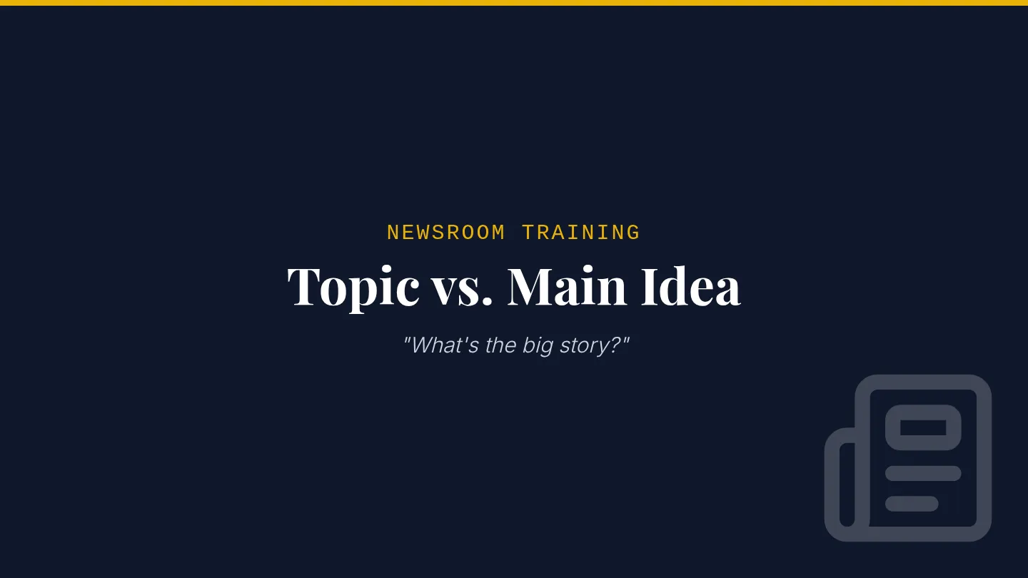 Main Idea Slides