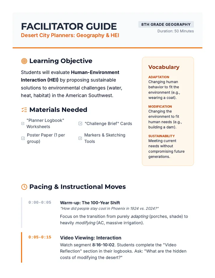City Planners Teacher Guide