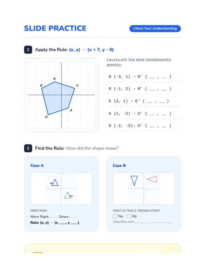 Slide Practice Worksheet