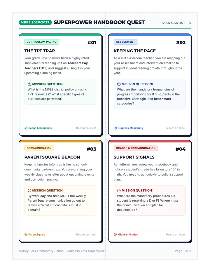 Superpower Scavenger Cards