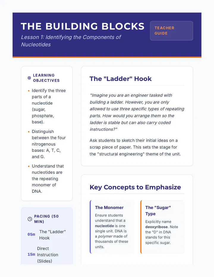 Building Blocks Teacher Guide