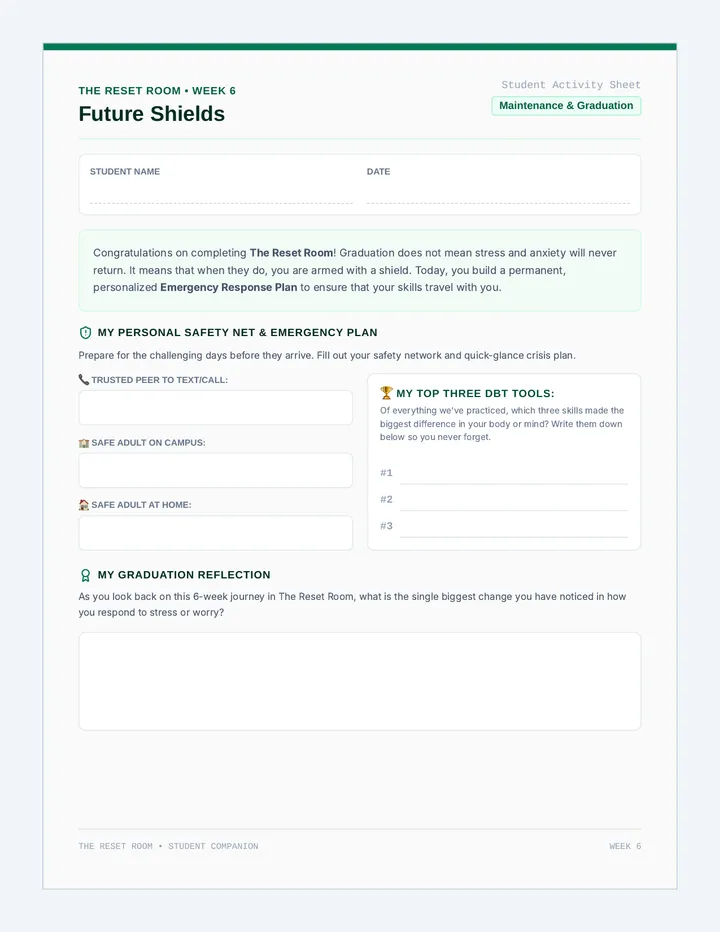 Future Shields Worksheet