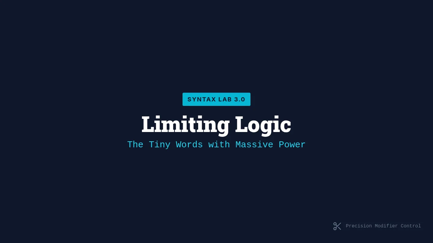 Limiting Logic Slides