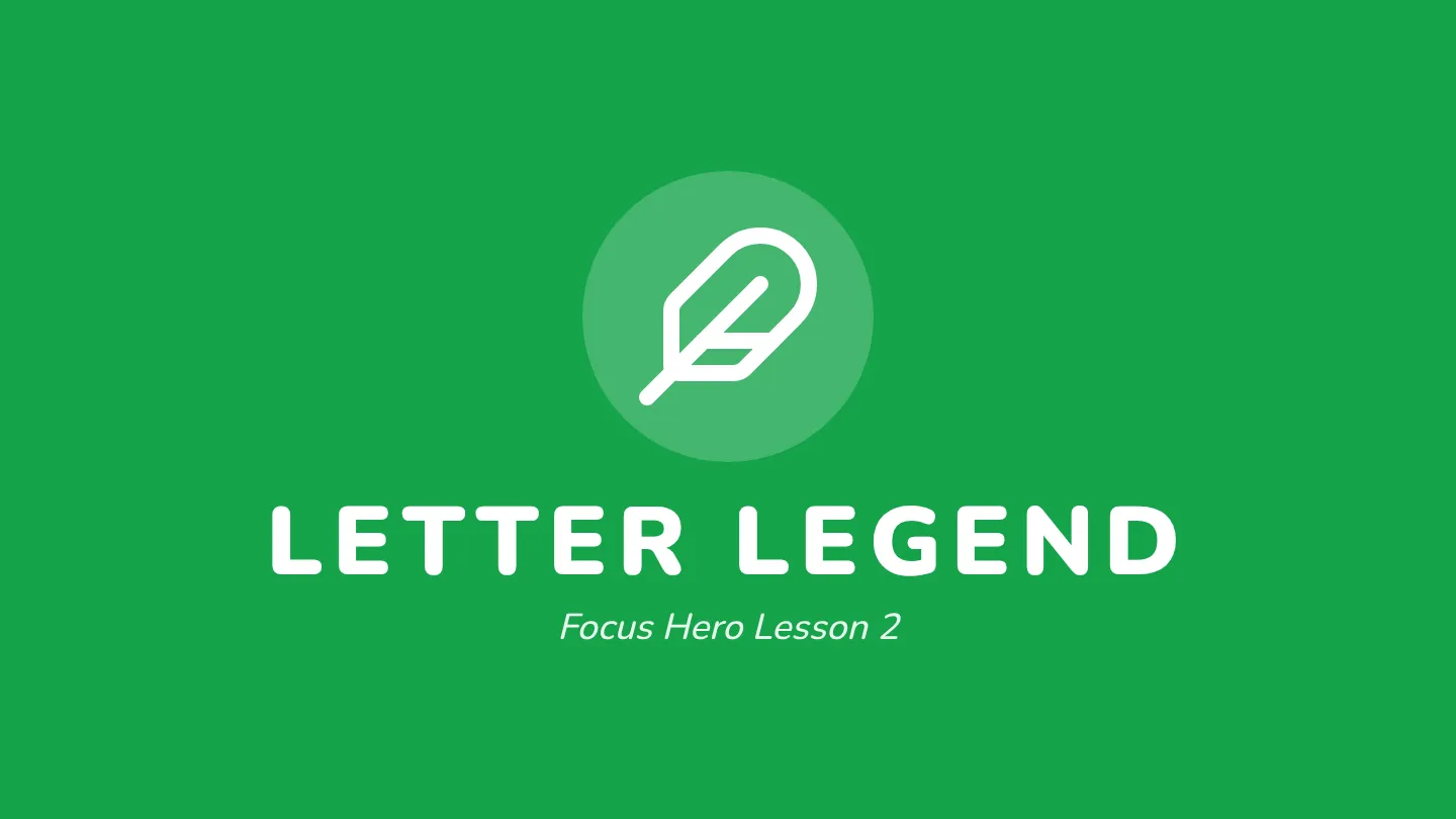 Letter Legend Slides