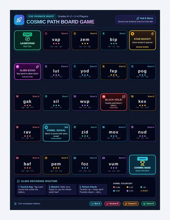 Cosmic Path Board Game
