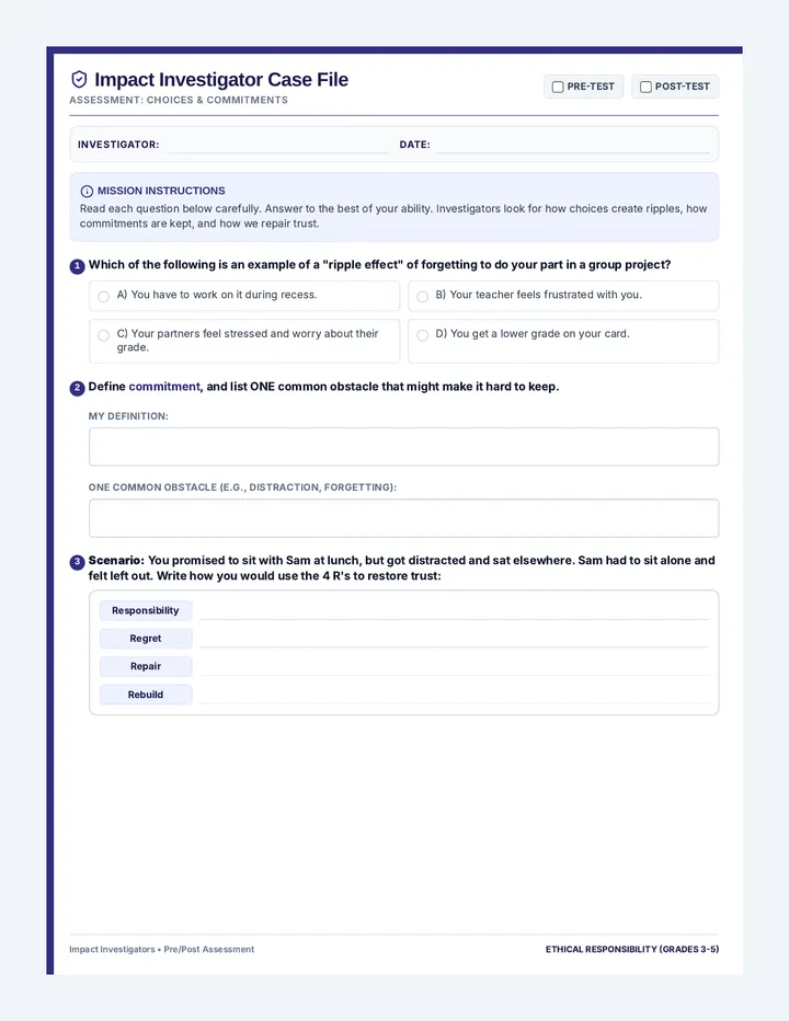 Investigator Assessment