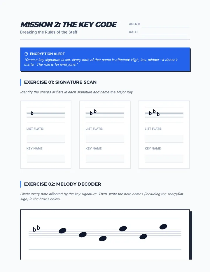 The Key Code Worksheet
