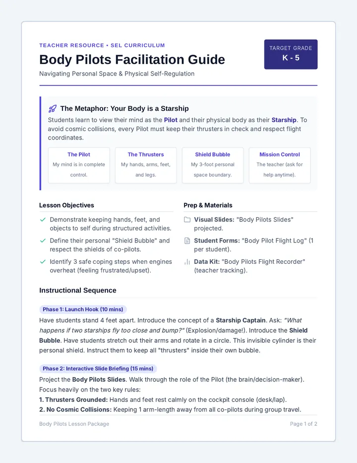 Body Pilots Teacher Guide