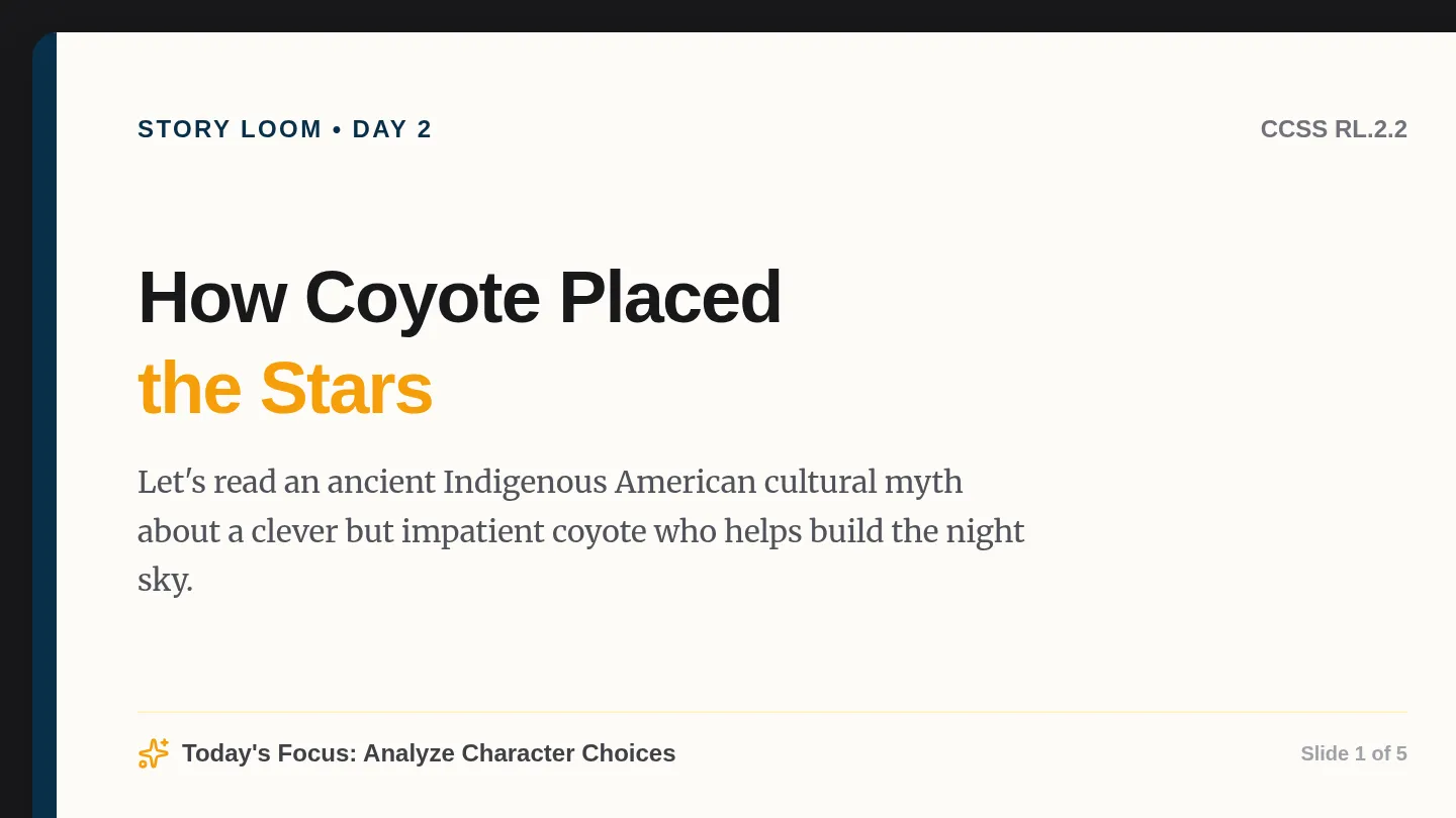 Coyote Stars Slides