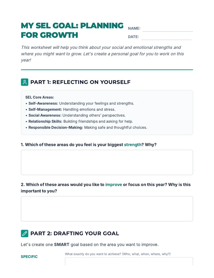 Goal Setting Worksheet