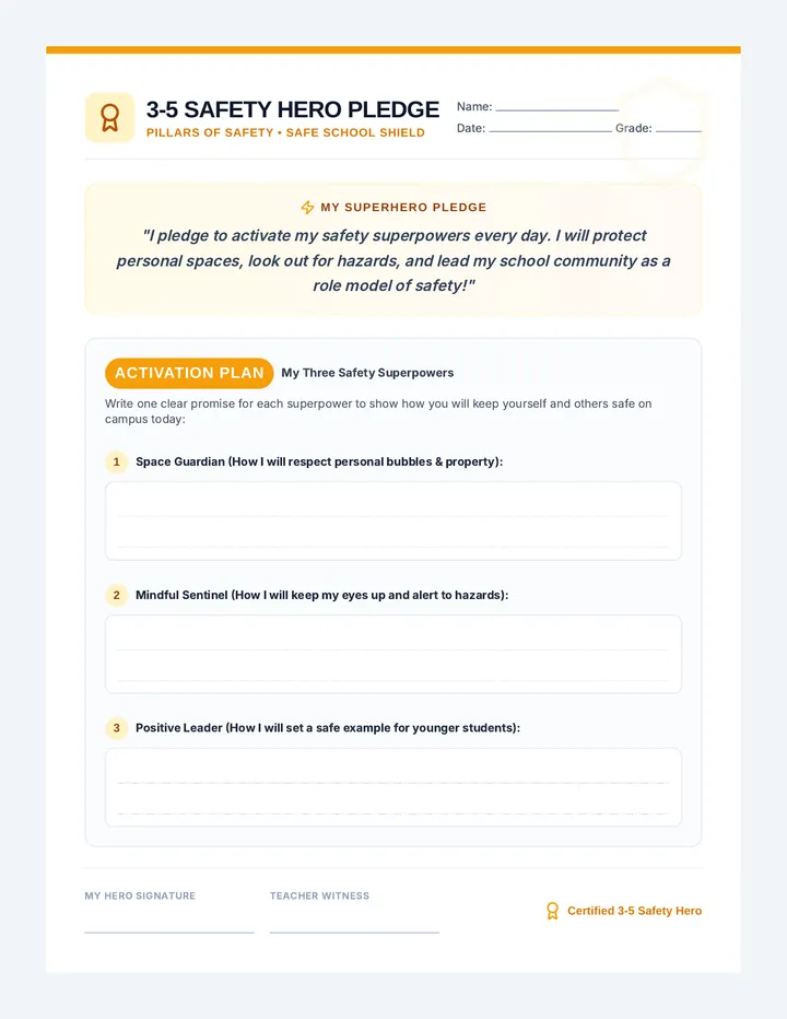 Intermediate Safety Hero Pledge Document