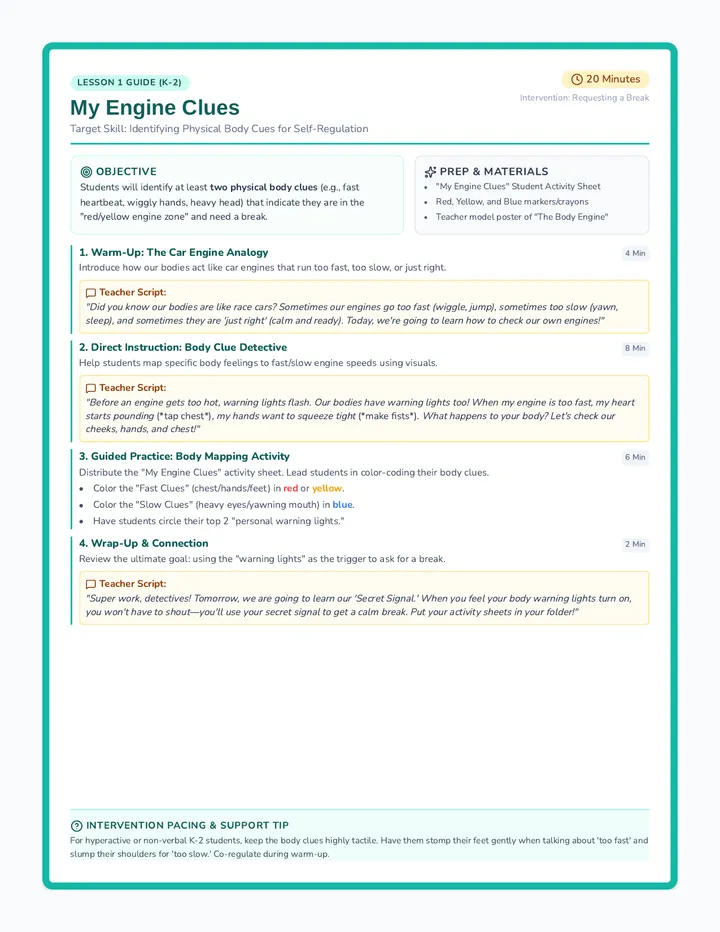 My Engine Clues Teacher Guide