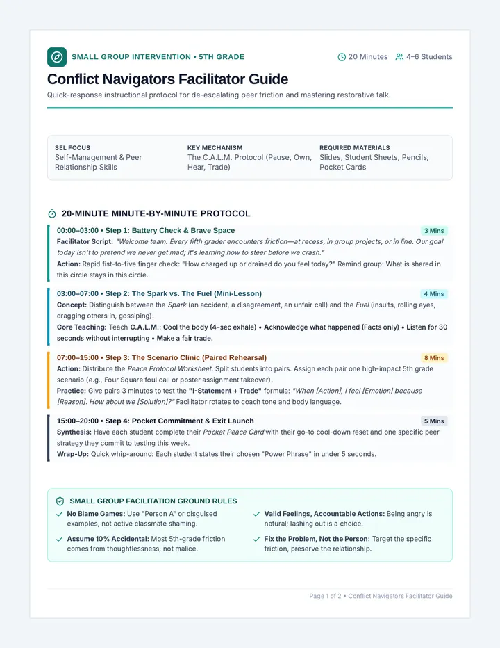 Conflict Navigators Facilitator Guide